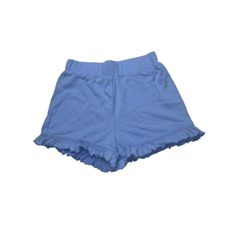 HALARA Light‎ Blue Ruffle Hem Shorts XS - Comfortable Nylon & Elastane Blend